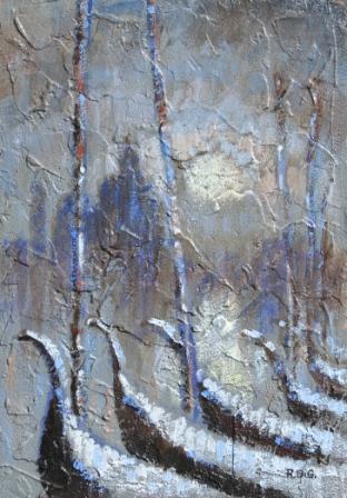 Gondolas Covered with Snow