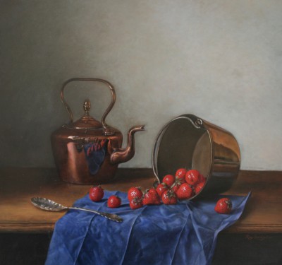 Copper, Brass and Silver, with Strawberries