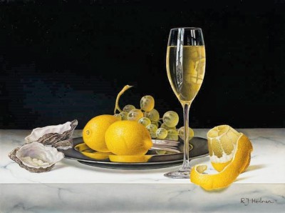 White Wine with Lemons and Oysters