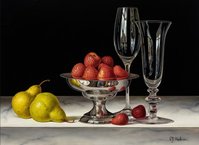 ROY HODRIEN - bowl of strawberries with pears