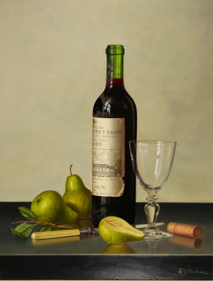ROY HODRIEN - chateau haut-brion with pears