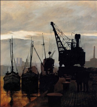 Sundown on North Quay Docks