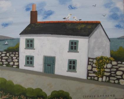 White Cottage and Gulls