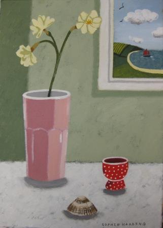 Spring Flowers, Eggcup and Shell