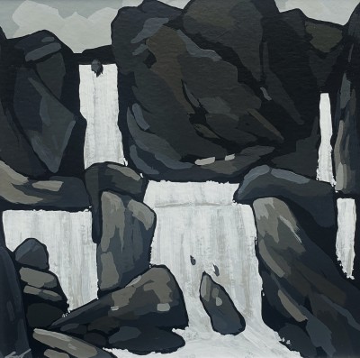 STEPHEN JOHN OWEN - waterfall cwmorthin