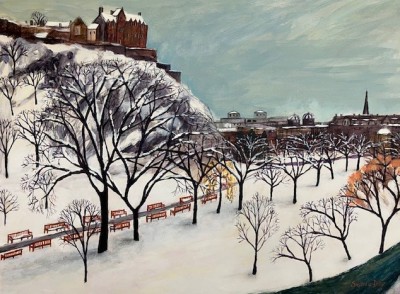 Scottish Artist Stephanie Dees - Princes Street Gardens, Edinburgh