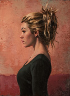 Scottish Artist STUART LUKE GATHERER - Profile in Red