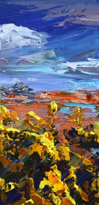 British Artist TIM FUDGE - First Gorse, Carn Ffoi