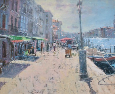 Green Awning by the Grand Canal