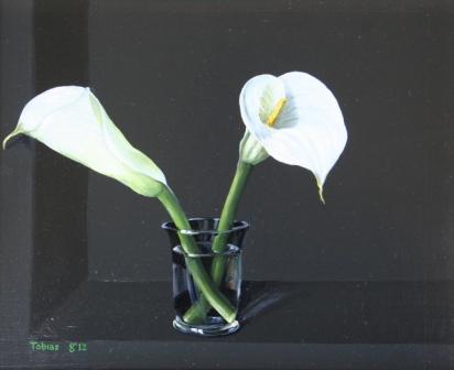 Arum Lilies in a Glass