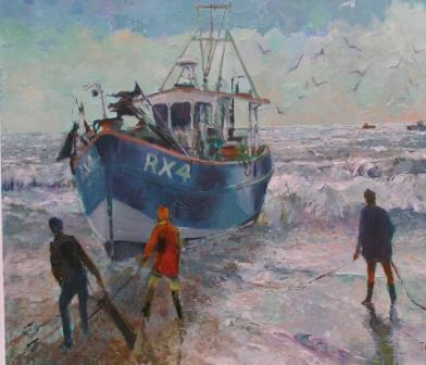 Bringing the boat ashore