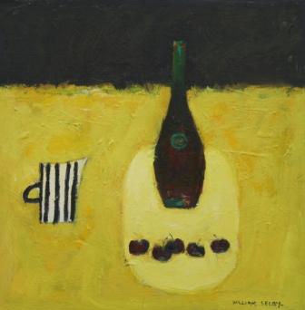 Black Cherries & Striped Mug